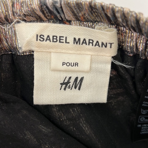 Isabel Marant x H&M Metallic Trousers size 4 - Picture 2 of 3